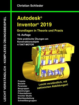 cover image of Autodesk Inventor 2019--Grundlagen in Theorie und Praxis